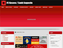 Tablet Screenshot of fc.kosova.de